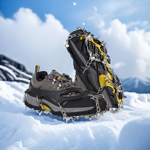 Crampones Antideslizantes de 19 Puntas para Zapatos, para Caminar, Escalar, Correr, Hacer Senderismo en Nieve y Hielo, Portátiles - Product Image 6