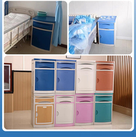 Mesa de Noche Médica ABS con Armario, Mueble de Hospital de Plástico Extraíble, 2 Años de Garantía, Soporte Técnico en Línea