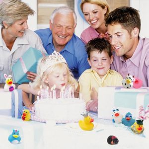 Paperelle di Gomma per il Bagno, Confezione da 150 Pezzi, Galleggianti per Bambini 0-24 Mesi, Giocattoli da Spiaggia, 50 Varietà, Ideali per Feste e Compleanni - Product Image 5