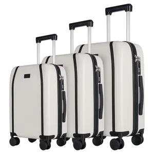 Wholesale new hardside luggage valise de voyage 3 pcs suit case bags trolley travel abs suitcase