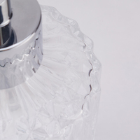 Ensemble d'accessoires de salle de bain en verre à cinq pièces pour hôtel, maison, restaurant