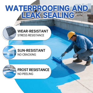 Revestimiento Impermeable a Base de Agua para Techos de Concreto, Soporte Técnico en Línea, Revestimiento General, Pintura Impermeable de Poliuretano Líquido - Product Image 2