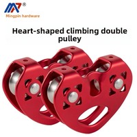 MingPin MP-SHL-007 – Poulie double en acier inoxydable 22KN, vente directe usine, pour télésiège, équipement d'escalade et de sauvetage