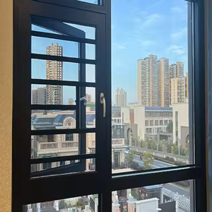 Ba cửa sổ Hợp kim nhôm chống bão tráng men cửa sổ trượt với cửa sổ thương mại Màn Hình Côn Trùng - Product Image 1