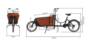 <span class=keywords><strong>Long</strong></span> <span class=keywords><strong>John</strong></span> Bike Chine fabricants City Street Touring 2 roues électrique Cargo Trike, Big Box marchandises Transport vélo - Product Image 6