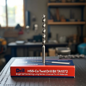 HSS-Co Twist <b>Drill</b> <b>Bit</b> TA1072 Bright Self Centering <b>Long</b> Series Universal For All Materials - Product Image 3