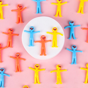 Set di Giocattoli Sensoriali TPR Emojis Pull Vent Action Figures, Giocattoli Antistress per Bambini e <span class=keywords><strong>Adulti</strong></span>, Giocattoli Fidget per <span class=keywords><strong>Autismo</strong></span> - Product Image 2