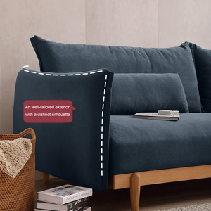 Ensemble de canapés modernes de design <span class=keywords><strong>Boconcept</strong></span>, ensemble de canapés en <span class=keywords><strong>tissu</strong></span> avec base en bois de frêne pour salon et appartement - Product Image 3