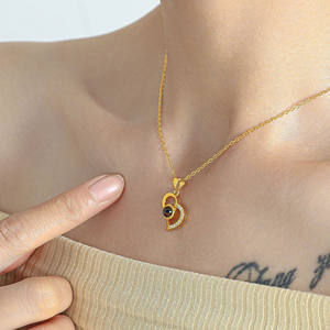 [Cobre] collar de proyección de diamantes de joyería de corazón <span class=keywords><strong>con</strong></span> <span class=keywords><strong>foto</strong></span> personalizada en el interior, <span class=keywords><strong>colgante</strong></span> de imagen oculta personalizado romántico - Product Image 3