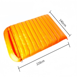 <span class=keywords><strong>Sac</strong></span> <span class=keywords><strong>de</strong></span> <span class=keywords><strong>couchage</strong></span> matelassé en duvet d'oie léger, écologique, imperméable, 3 saisons, avec fermeture éclair, pour couples, camping et randonnée en plein air - Product Image 2