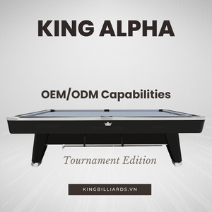 โต๊ะพูลระดับมืออาชีพ 9 ฟุต รุ่น Alpha Tournament Edition ทำจากไม้แท้ พร้อมแผ่นหินชนวน สำหรับการแข่งขันในคลับ พร้อมบริการ OEM ODM รุ่น ALPHA01 - Product Image 3