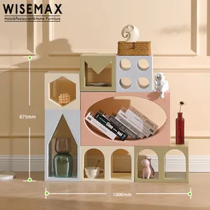 WISEMAX mobili in legno quadrato fai da te armadio soggiorno credenza armadio di stoccaggio decorazioni per la casa mobili per appartamento uso domestico