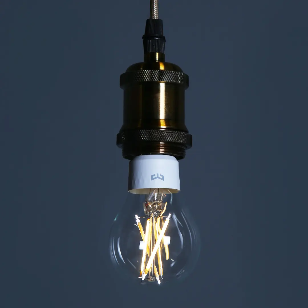 Yeelight lâmpada inteligente de led, lâmpada vintage de filamento para amazon alexa e google home, samsung