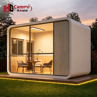 Cammi House Apple Cabin Capsule, unité modulaire préfabriquée, mini bureau portable, pod mobile, conteneur de séjour pour glamping extérieur et resort