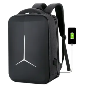 Стрелок нового дизайна изготовленный на заказ твердый чехол для телефона с лого в виде ракушки Оксфорд водонепроницаемый рюкзак для мужчин Анти-кражи рюкзак для ноутбука с usb-портом для зарядки
