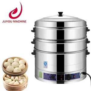 Electric steamer double layer three layer six layer momo steamer gyoza siomai steamer electric