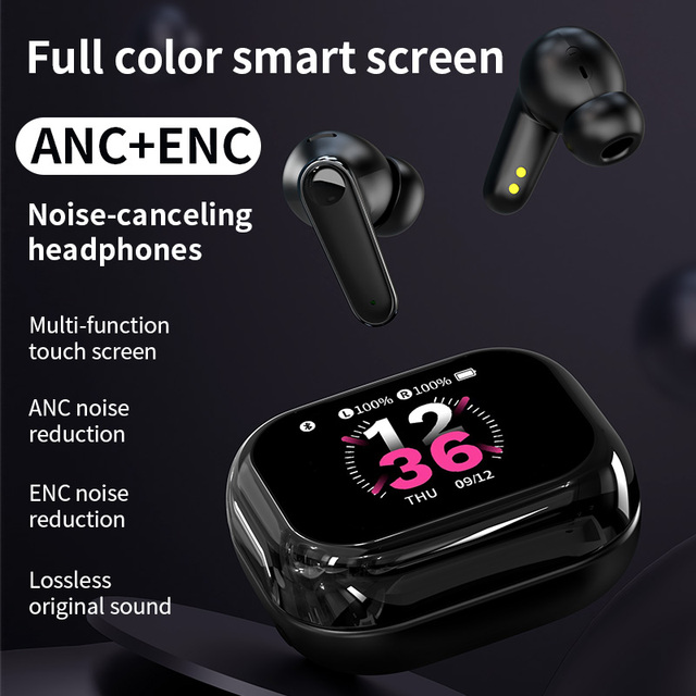 2026 New AI Real-Time Translation Earphones LED Power Display with All Phones Earbuds for Meeting Sport Business Gaming Learning