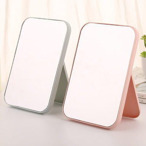 Desktop Makeup <b>Mirror</b> Square Folding Portable Vanity <b>Mirror</b> ABS Frame Single Sided <b>Mirror</b> - Product Image 1