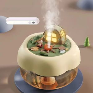 Portable Ultrasonic <b>Aroma</b> <b>Diffuser</b> with LED Night Light Rechargeable Humidifier for Household Use - Product Image 1