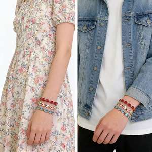 Retro Glazed Titanium Steel Oval <b>Bracelet</b> For Women Geometric Design High End Open Bangle Jewelry - Product Image 4