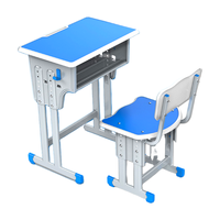 Bureau d'étude moderne en bois renforcé, durable et économique, réglable en hauteur, avec chaise, respectueux de l'environnement, pour chambre d'étudiant