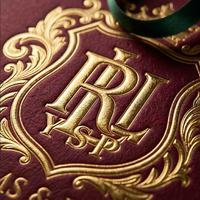 Bolsa de Papel Grueso Personalizada con Relieve 3D CNC y Lámina Dorada, Bolsa de Compras con Escudo Real para Eventos VIP, Regalos de Boutique