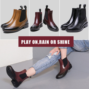 Elegante más populares PVC <span class=keywords><strong>de</strong></span> moda <span class=keywords><strong>de</strong></span> las mujeres zapatos <span class=keywords><strong>de</strong></span> la <span class=keywords><strong>lluvia</strong></span> <span class=keywords><strong>de</strong></span> antideslizante Botas <span class=keywords><strong>de</strong></span> <span class=keywords><strong>lluvia</strong></span> <span class=keywords><strong>de</strong></span> tacón plano - Product Image 2
