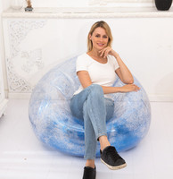 Chaise de canapé gonflable à paillettes pour enfants, offre spéciale