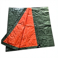 Bâche en PE vert-orange 100G