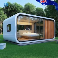 Vente en gros usine : Maison Capsule Apple prête à vivre, Cabine Apple préfabriquée à structure en acier pour projets de chambres panoramiques d'hôtels et de complexes hôteliers
