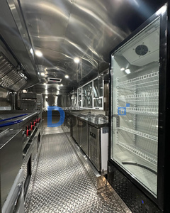 Remolque de Comida Multifuncional Personalizado, Remolque de Acero Inoxidable con Horno para Pizza, <span class=keywords><strong>Hot</strong></span> Dogs, Dulces y Helados, Camión de Comida de Lujo - Product Image 4