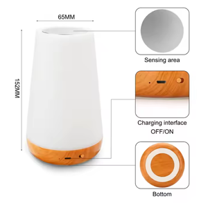 <span class=keywords><strong>Led</strong></span> ánh sáng ban đêm điều khiển từ xa Dimmable đèn cạnh giường ngủ 13 RGB Màu sắc 5 mức độ sáng có thể sạc lại cảm ứng đèn Pin hoạt động - Product Image 4