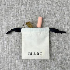 Fashion Organic Cotton Custom Logo Storage <b>Pouch</b> Bag with <b>Drawstring</b> for Cosmetic Gift - Product Image 3