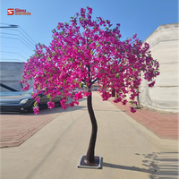 Offre Spéciale : Arbre de fleurs artificielles de 1,80 m de haut, rose vif, pour centres de table, décoration de mariages et événements