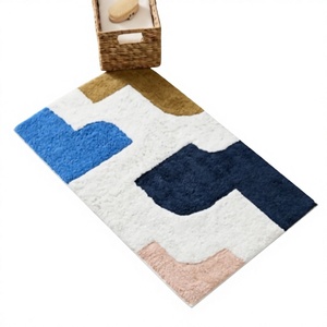 Hot Luxury Pure Cotton Tufted Floral Eco-Friendly Bath Mats Long Durable Floor Mat Quality Assurance Wholesale Prices ITHL - Product Image 1