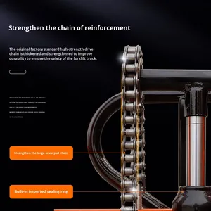 מלגזה ידנית הידראולית חדשה, מלגזה חשמלית למחצה, מלגזה חשמלית 2 טון, מלגזה ידנית להרמה, דגם 005 - Product Image 4