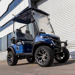 Voiturette de golf homologuée pour la route, 2 places, batterie 60V, avec pare-brise et ceintures de sécurité, pour quartier et station balnéaire - Product Image 4