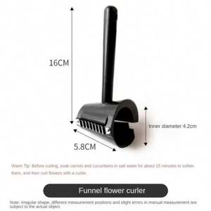 Coupe-légumes manuel créatif en plastique PP, éplucheur en spirale, écologique, pour fruits, outil de cuisine décoratif en forme de fleur - Product Image 5