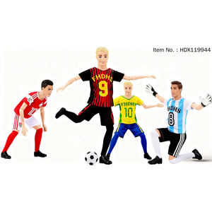 2026 WM-Spieler 11,5-Zoll Vollkörper-Puppe Vollständig Artikulierter Fußballspieler Männliche Puppe mit Trophäe - Product Image 1