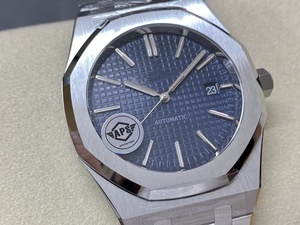 นาฬิกากลไกกันน้ำคุณภาพสูงสุดหรูหรา ขนาด 41 มม. โรงงาน APS รุ่น 4302 กลไก 155-10 กระจกแซฟไฟร์กันน้ำ Audemarss สีดำ - Product Image 2