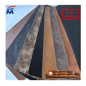 Tela de PVC Ecológica, Cuero Sintético de Dos Tonos, Cuero Artificial Sintético de Bajo Precio <span class=keywords><strong>para</strong></span> Tapicería de Sofás, <span class=keywords><strong>Muebles</strong></span> y Asientos de Coche - Product Image 1
