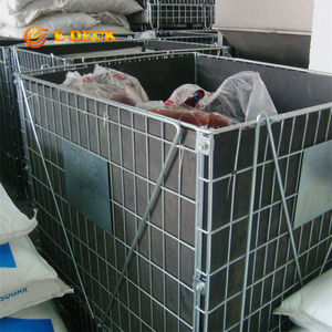 Gabbia in Rete Metallica Saldata di Alta Qualità per Magazzino, Pieghevole, per Preforma PET - Product Image 1