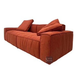 Luxury Cheap Price Brown Sectional Upholstered Couch Lint Fabric Velvet Lounge Sofa <strong>2</strong> <strong>Seater</strong> for Home Living Room Sofa <strong>Settee</strong> - Product Image 4