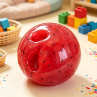 Jouet Squishy Pastèque Ultra-Élastique avec Remplissage de Gelée de Vaseline, Sensation de Poids Lourd, Balle Anti-Stress à Presser en Forme de Fruit pour Enfants et Adultes