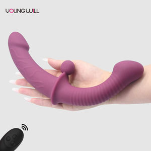 Dildo Doble Premium para Parejas Lesbianas, Diseño sin Tirantes para Uso sin Arnés, Juguetes Sexuales de Silicona Seguros para el Cuerpo - Product Image 1