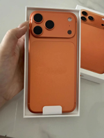 Nouveau Smartphone Original de Haute Qualité A+iPhone 17 Pro Max Débloqué 5G iOS 26 Bleu Profond Double Carte Univers Orange