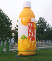 Ballon gonflable de bouteille de jus de conception personnalisée promotionnelle d'usine pour l'affichage