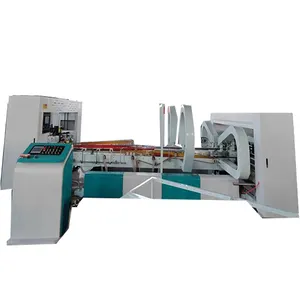 Máquina de embalagem automática de papelão para caixas, máquina de costura de papelão ondulado de alta eficiência