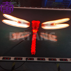 Lámpara LED Dinámica con Diseño de Libélula, Luces Decorativas 3D para Patios y Caminos Exteriores, IP65, Decoración para el Hogar en Navidad y Halloween - Product Image 6