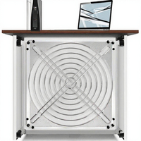 Grille de protection de ventilateur en fer KunPeng, forme ronde, couleurs noir/argent, garantie de 3 ans pour la ventilation des boîtiers PC - 120/140 mm